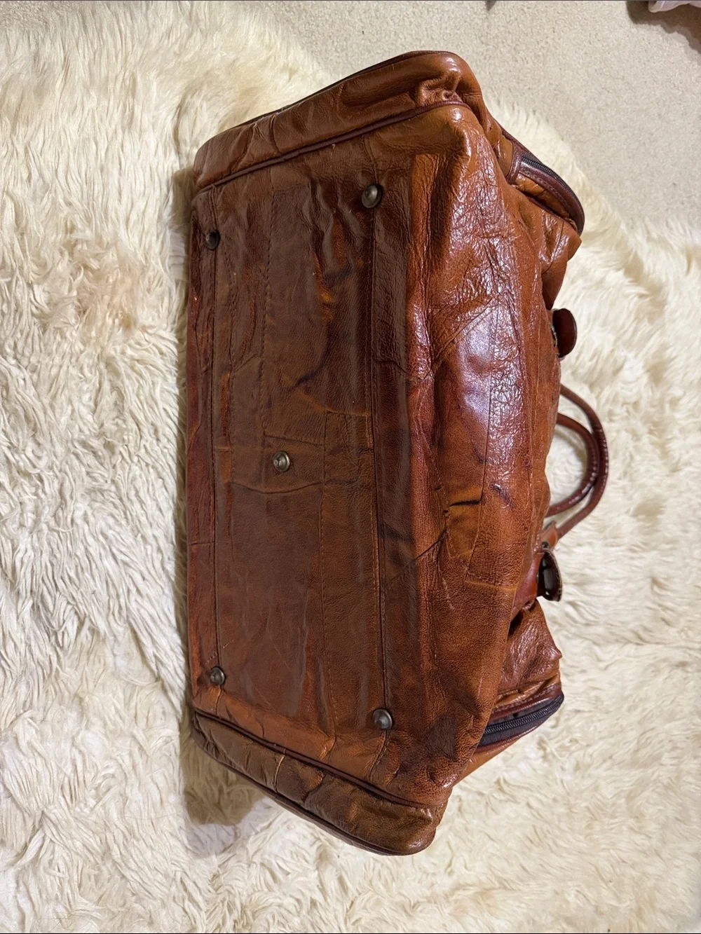 Authentic/ Genuine Leather Tote Bag 20”x10”x9